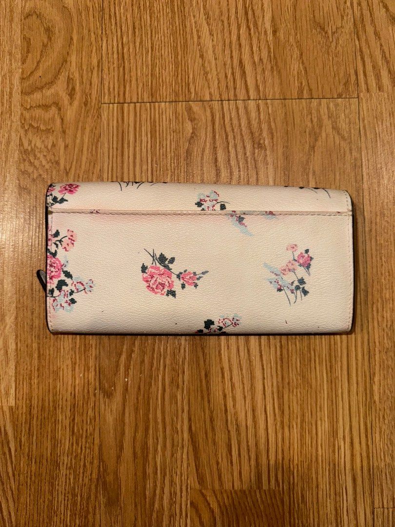 Floral Coach Wallet Dompet Coch Small Wallet With Floral Bow Print