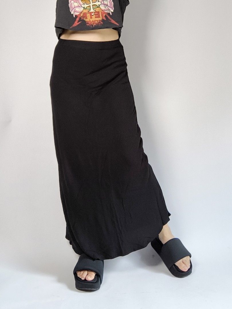 90s slip skirt cotton on top
