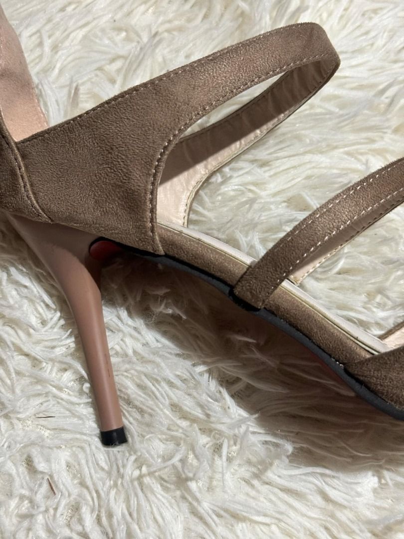 Dark Nude Heels Women s Fashion Footwear Heels on Carousell