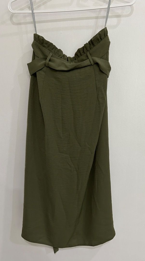 Dorothy Perkins Khaki Green Midi skirt