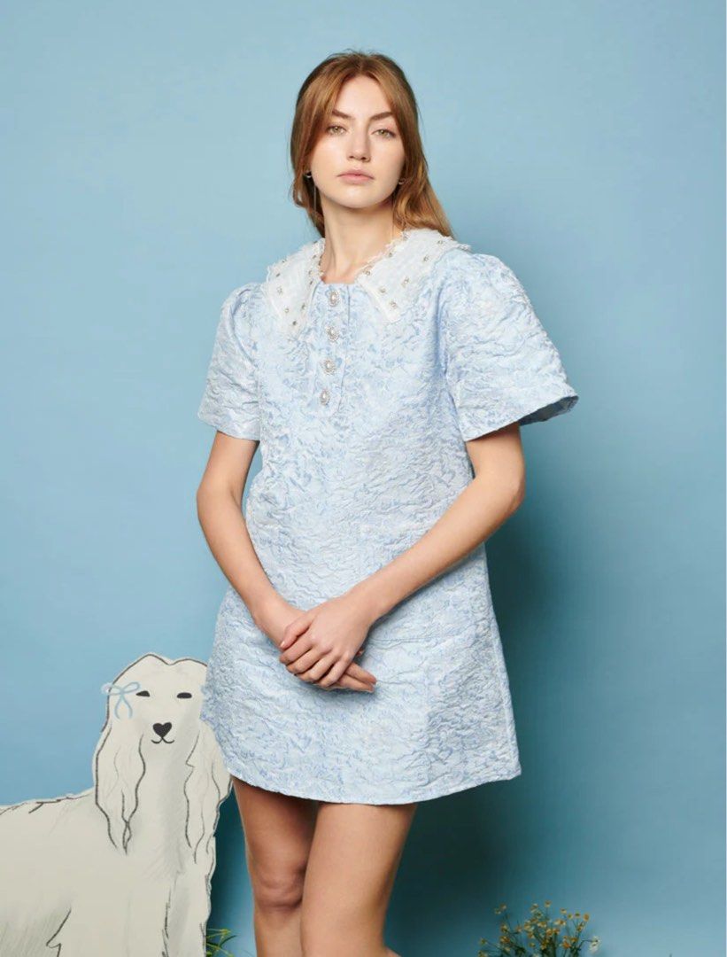 Dream Sister Jane Squirrel Jacquard Mini Dress, Luxury, Apparel on Carousell