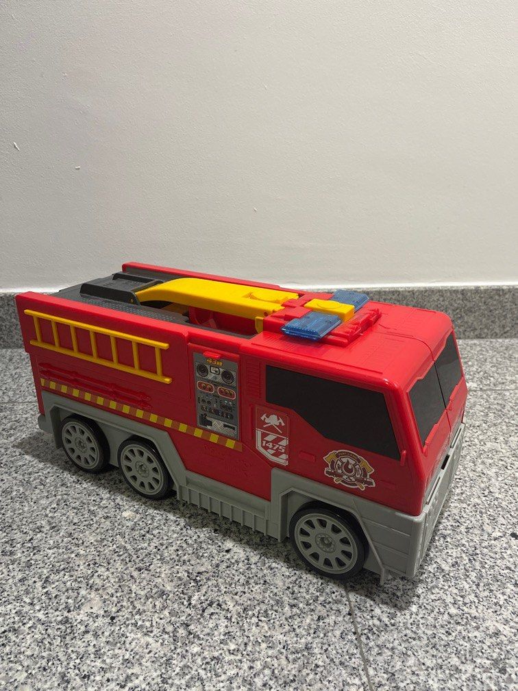 Fast lane fire truck playset online
