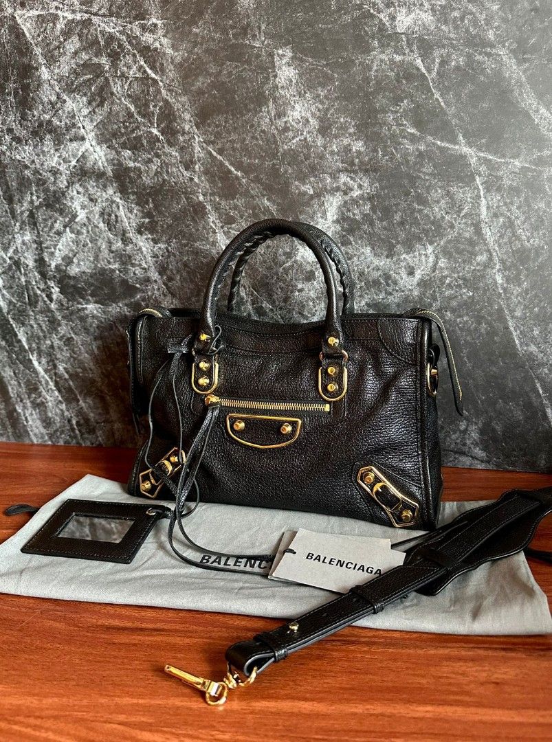 Fast Sale VGC Balenciaga Small City Black Ghw 2020 With strap mirror booklet and dustbag Nett Exclude ongkir 2
