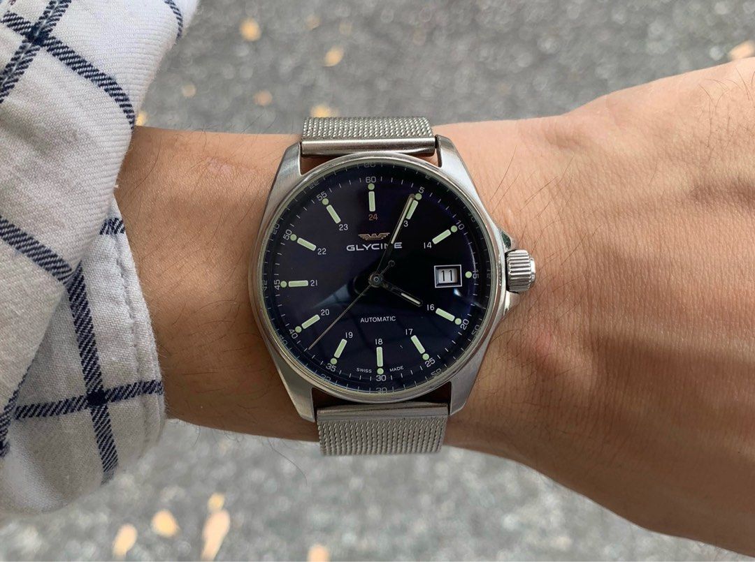 Glycine combat 6 36mm blue hotsell