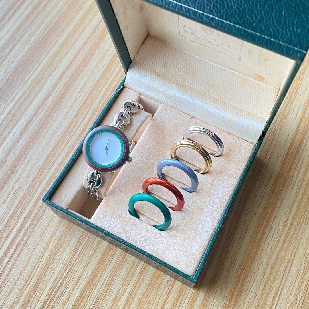 Gucci interchangeable watch hotsell