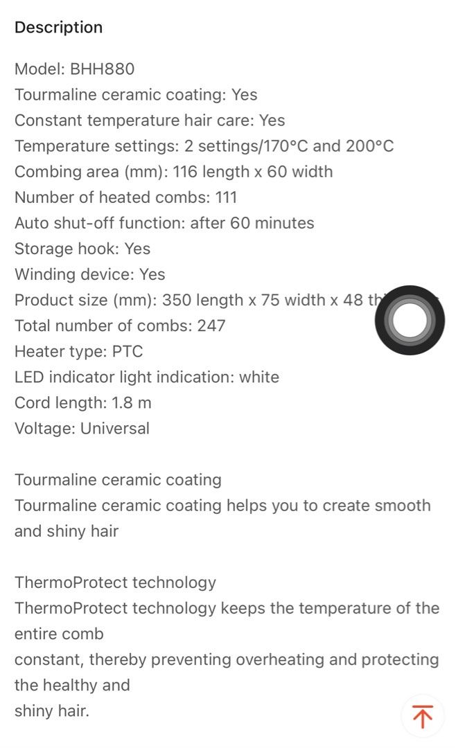 Hair straightener with LED indicator (Category: Hair) located in Cebu City. Submitted by quinching (Listing ID 1318093958, Image 3). Description: Used a few times. Good as new. .