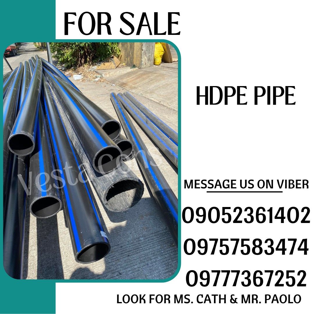 HDPE PIPE (Category: Construction Tools & Equipment) located in Manila. Submitted by cathvesta_sales (Listing ID 1318195213, Image 1). Description: .