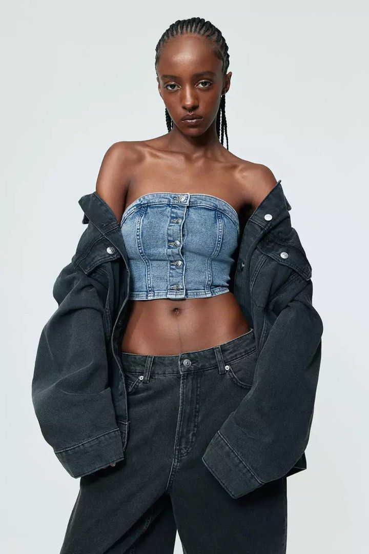 top bustier h&m