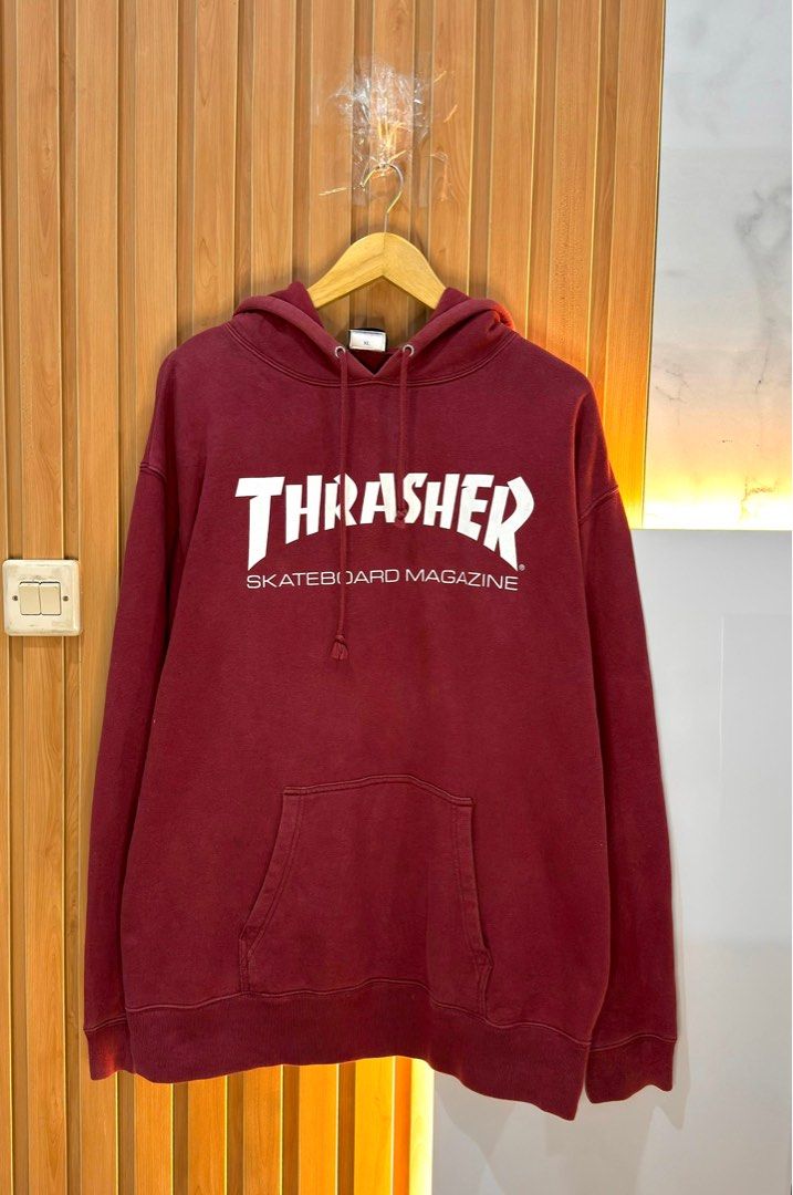 Hoodie thrasher japan market Fesyen Pria Pakaian Baju Luaran di Carousell