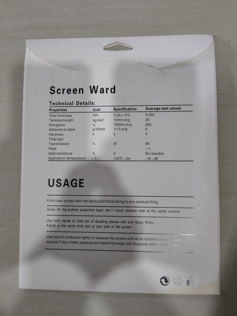 iPad screen protector (Category: Cases & Sleeves) located in Singapore. Submitted by wumao (Listing ID 1318170937, Image 2). Description: Brand new.