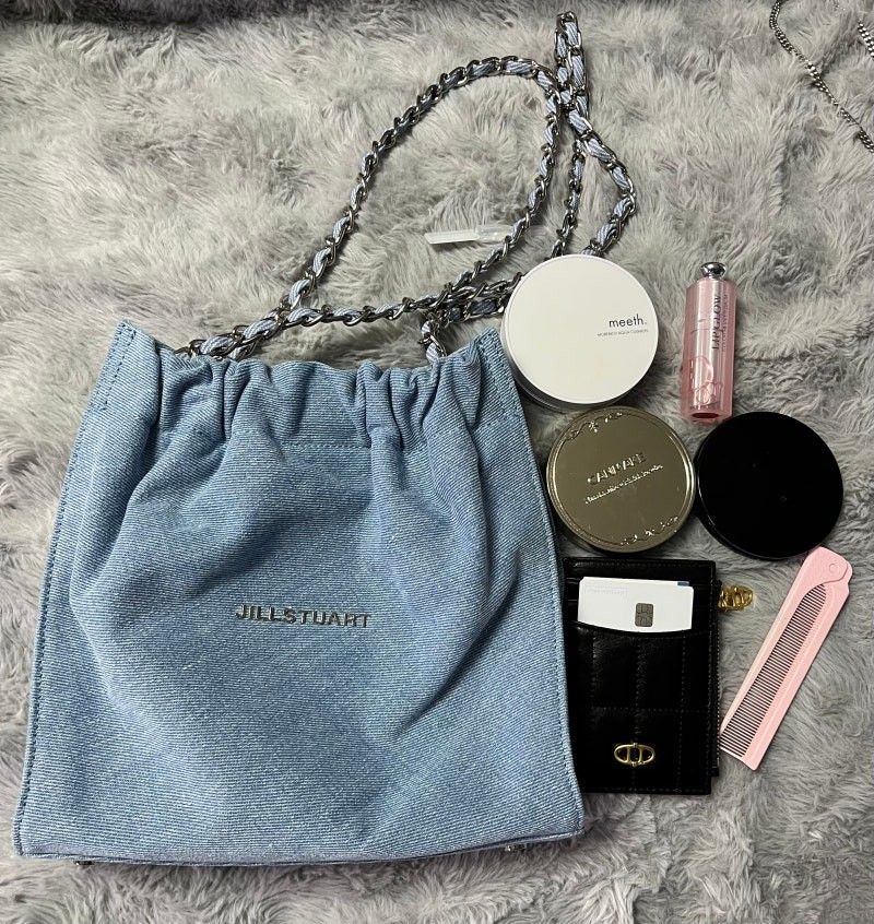 正品❣️JILLSTUART 牛仔袋JILL STUART coco chain 2way bag