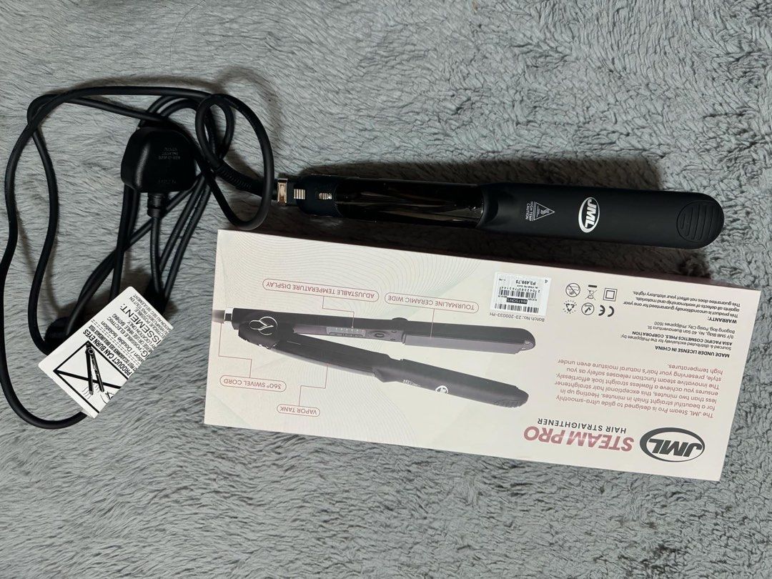 JML Steam Pro Hair Straightener (Category: Hair) located in Angeles City. Submitted by bernsco (Listing ID 1318158068, Image 3). Description: .