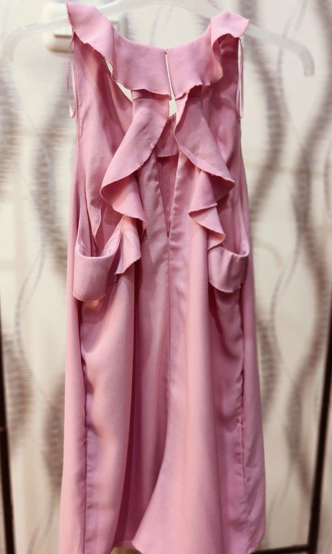 Jumpsuit pink merk mango, Fesyen Wanita, Pakaian Wanita, Jumpsuits