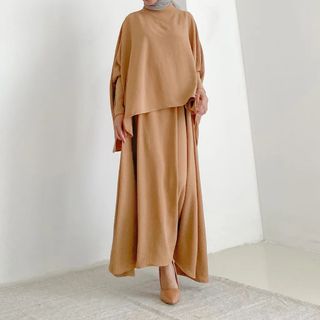 KEESAE Elle Set (Pink Nude) (Petite), Women's Fashion, Muslimah Fashion