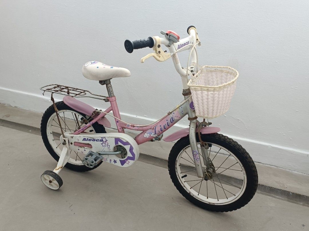 Kids bike kindergarten age with training wheels self collect Holland area Sports Equipment Bicycles Parts Bicycles on Carousell