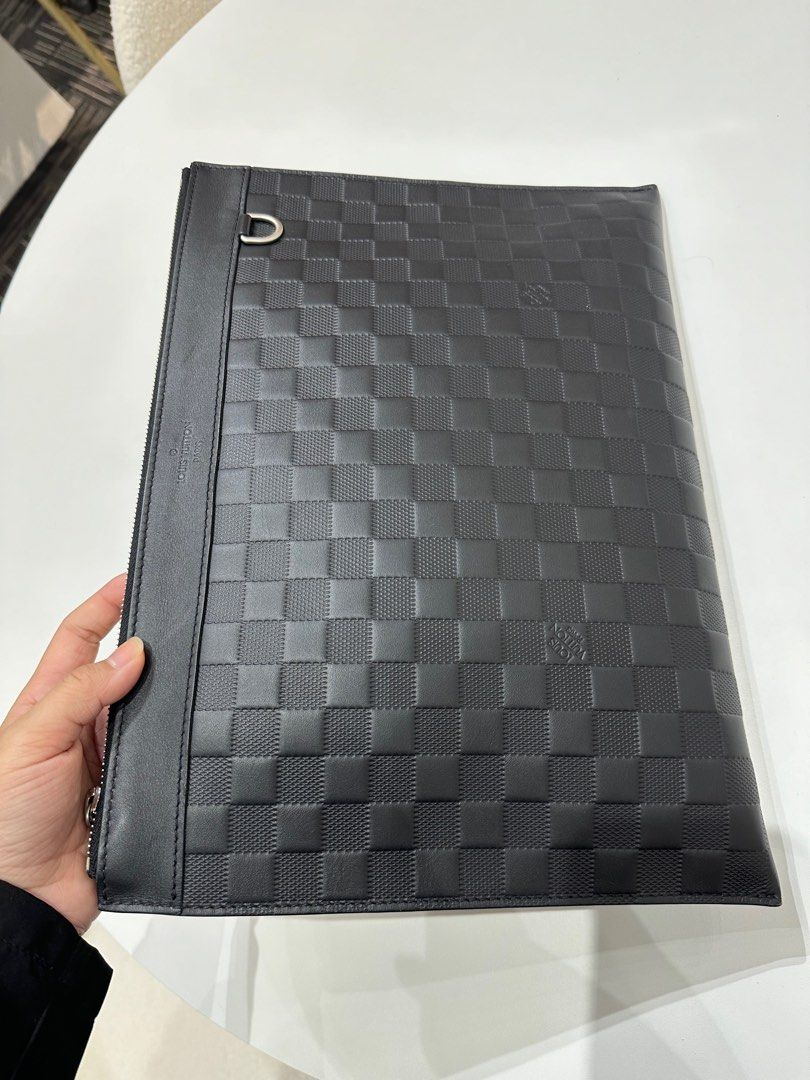 LOUIS VUITTON Damier Infini Leather Pochette, Luxury, Bags \u0026 Wallets on  Carousell