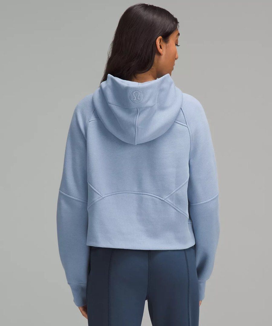 Lululemon Scuba Oversized Half Zip Hoodie in Blue Willow