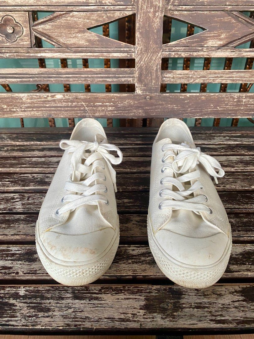 Muji white sneakers on sale