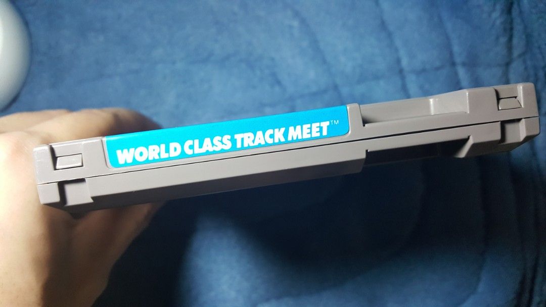 NES US World Class Track Meet. (Category: Nintendo) located in San Juan City. Submitted by ricsgaragesale (Listing ID 1318218904, Image 2). Description: NES World Class Track Meet. Price: 850 PHP. - Authentic. - Tested and working, please check the pictures. - US region. - Pristine label condition and good case condition. - Clean contact pins. - Nintendo Power Pad is required to play and control this game. Note: All items are clean before posting