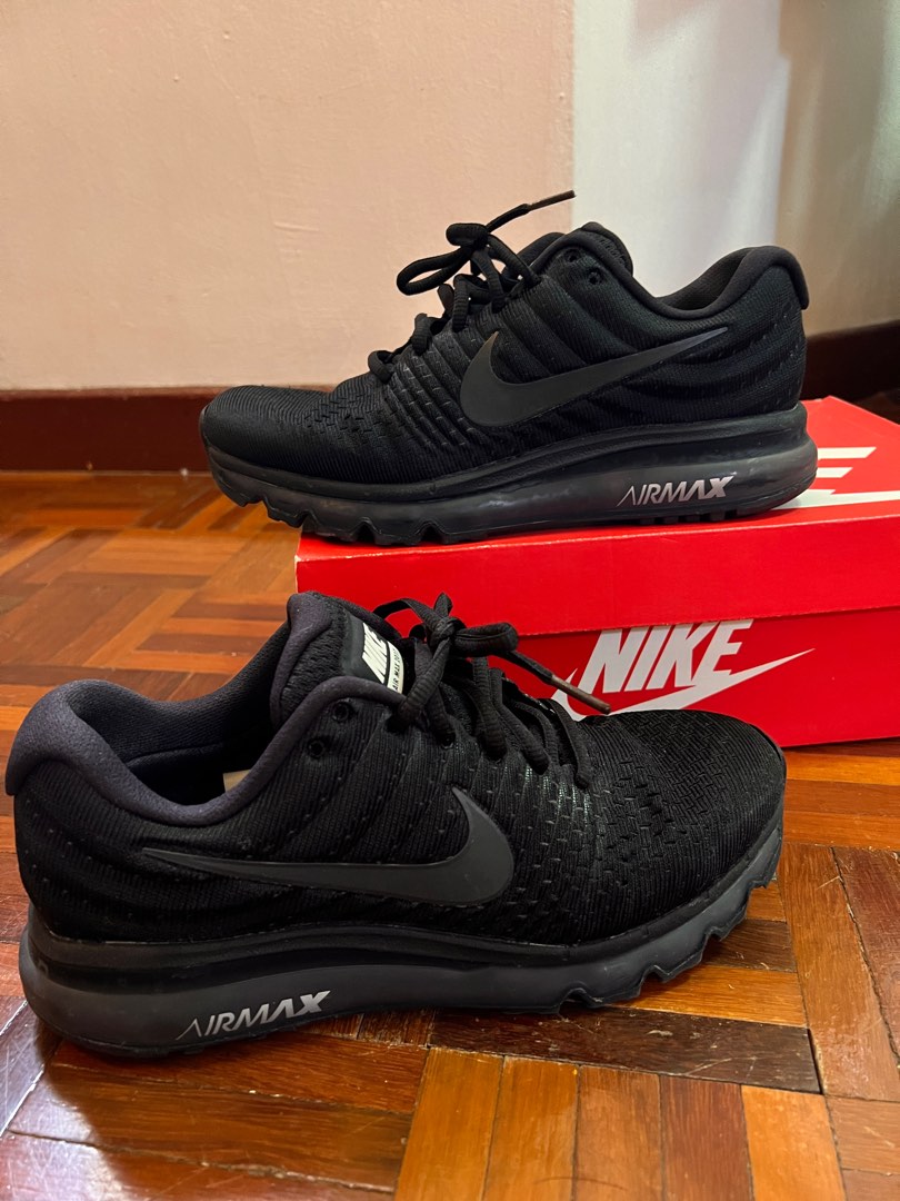 Nike air max triple black 2017 deals
