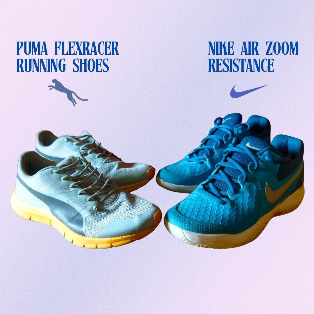 Nike Air Zoom Resistance Puma and Flexracer Running Shoes Men s Fashion Footwear Casual Shoes on Carousell