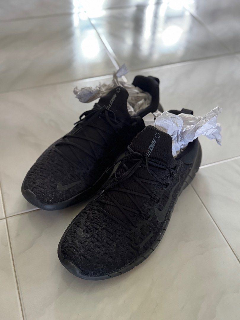 Nike Free Run 5.0 Black Off Noir US 11.5 Men s Fashion Footwear Sneakers on Carousell