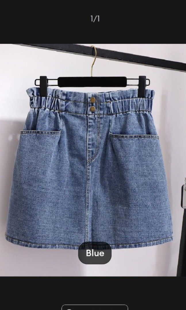 Plus size Denim skirt high waist 2XL 3XL Women s Fashion Bottoms Skirts on Carousell