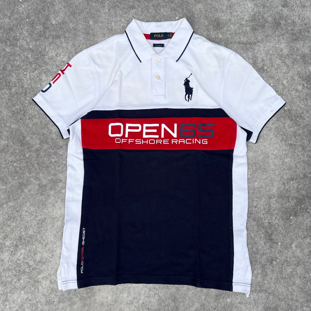 Service Ralph Laurent Racing Logo Polo Shirt Ralph Lauren Racing Series, Fesyen Pria, Pakaian , Atasan di ...