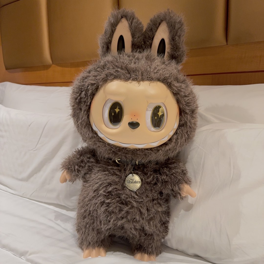 2点セット Zimomo 小首領 LABUBU　ふわふわ　海外限定POPMAR Zimomo 小首領 Labubu ふわふわ 海外限定POPMART｜Yahoo!フリマ（旧