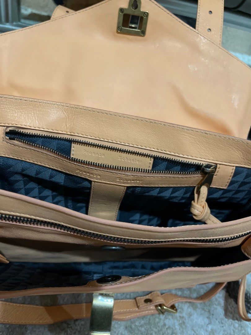 Authentic Proenza Schouler calf leather messenger bag (Category: Luxury Bags & Wallets) located in Makati City. Submitted by rainnes18 (Listing ID 1318226713, Image 3). Description: Brand new calf leather bought in UAE 🇦🇪 Original price is 97k. Complete with Certificate of Authenticity and Dust bag😊.