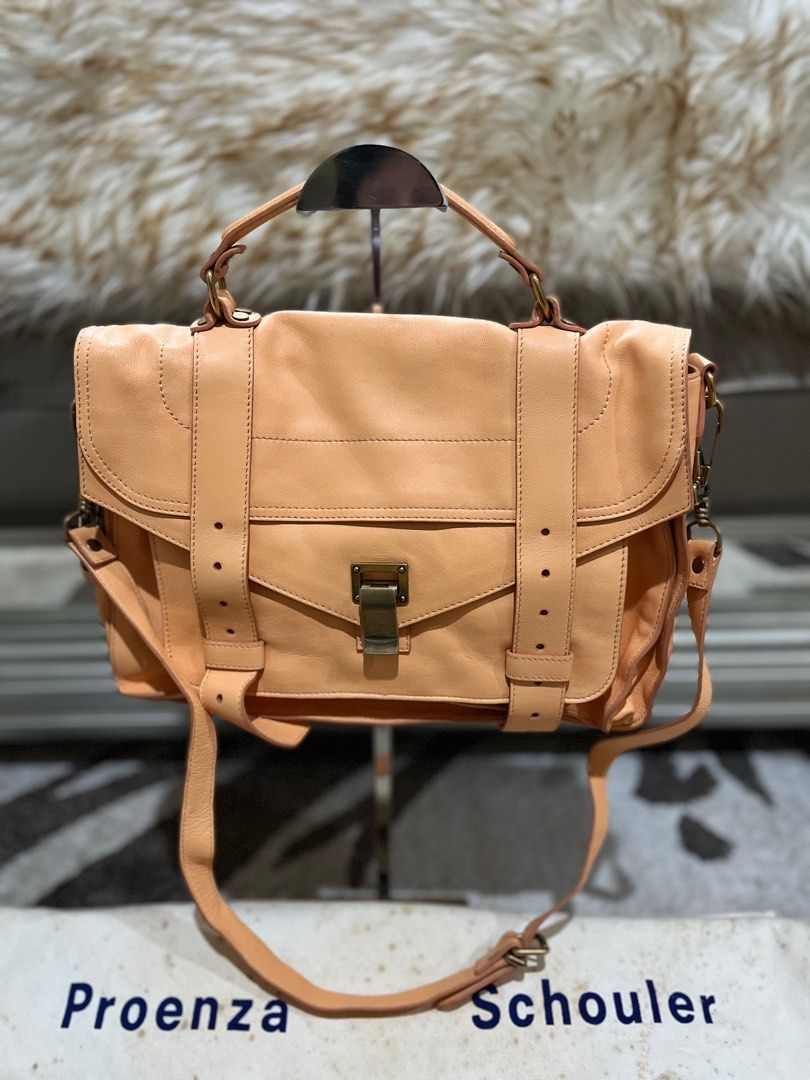 Authentic Proenza Schouler calf leather messenger bag (Category: Luxury Bags & Wallets) located in Makati City. Submitted by rainnes18 (Listing ID 1318226713, Image 1). Description: Brand new calf leather bought in UAE 🇦🇪 Original price is 97k. Complete with Certificate of Authenticity and Dust bag😊.