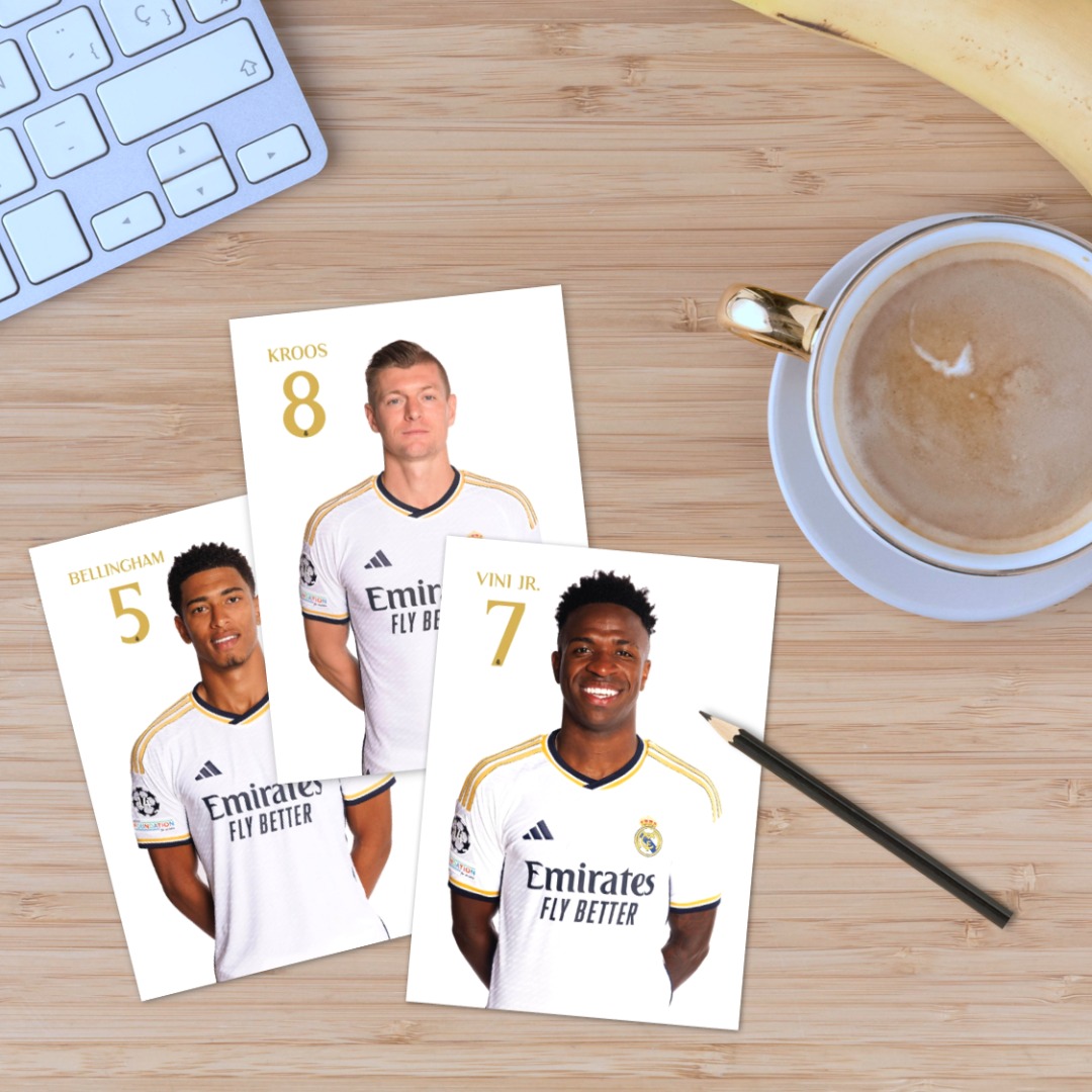 Real Madrid Official Autographed Cards 2023-24 RARE unsigned (Jude ...