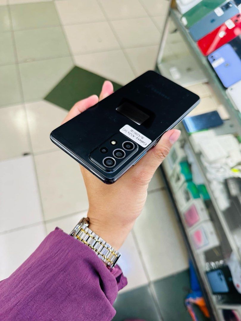 Samsung A52s 5G 128gb Dualsim FU (Category: Samsung) located in San Juan City. Submitted by javedsgadgetshop (Listing ID 1318092621, Image 2). Description: OPEN FOR INSTALLMENT VIA CREDIT CARD/GGIVES/SPAY/BILLEASE & SWAP/TRADE-IN! WE BUY AND SELL ( ANYKINDS OF UNIT BINIBILI PO NAMIN)! PTPA : Padelete po f bawal Quick Specs : Samsung A52s 5G •128gb •NTC Variant •Good batt health •Factory Unlock •95% Smoothness •No hidden issue | No Repaired •100% 