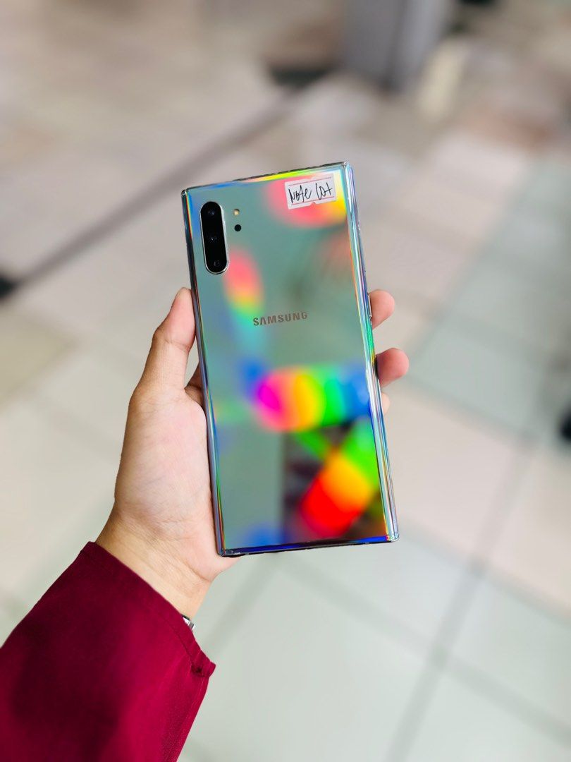 Samsung Note 10 Plus 5G 12/256gb Openline Korea Variant (Category: Samsung) located in San Juan City. Submitted by ainahgadgetsshop (Listing ID 1318113329, Image 1). Description: FOR SALE | TRADE / SWAP PASS SA MGA SCAMMERS / THIRD PARTY (RFS: Buy and Sell) SAMSUNG NOTE 10 PLUS 5G OPENLINE ⬇️DETAILS⬇️ •12/256 GB (Other storage is also available) •Openline (Other Variant is also available but different price) •Aura Glow (Other color is also availa