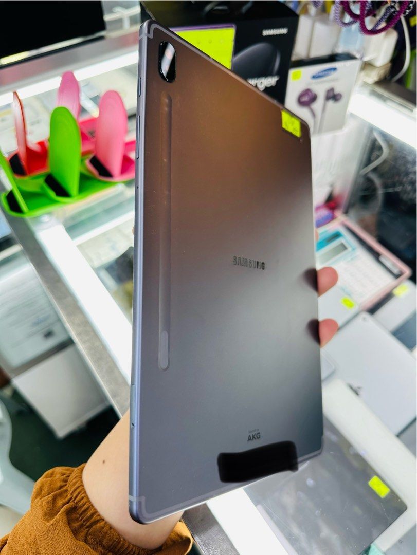 Samsung Tab S6 128gb LTE (Category: Android) located in San Juan City. Submitted by javedsgadgetshop (Listing ID 1318094452, Image 3). Description: OPEN FOR INSTALLMENT VIA CREDIT CARD/GGIVES/SPAY/BILLEASE & SWAP/TRADE-IN! WE BUY AND SELL ( ANYKINDS OF UNIT BINIBILI PO NAMIN)! PTPA : Padelete po f bawal Quick Specs : Samsung Tab S6 •128gb •NTC Variant •Good batt health •Factory Unlock •95% Smoothness •No hidden issue | No Repaired •100% Authentic