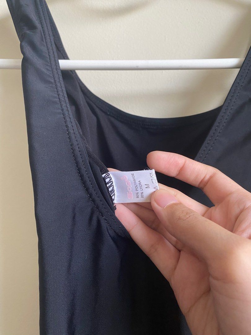 Sogo Black one piece shorts bottom (Category: Bikinis & Swimsuits) located in Pasig City. Submitted by ulit.ulitph (Listing ID 1318123918, Image 3). Description: Black one piece Bottom shorts School swimsuit No issue.