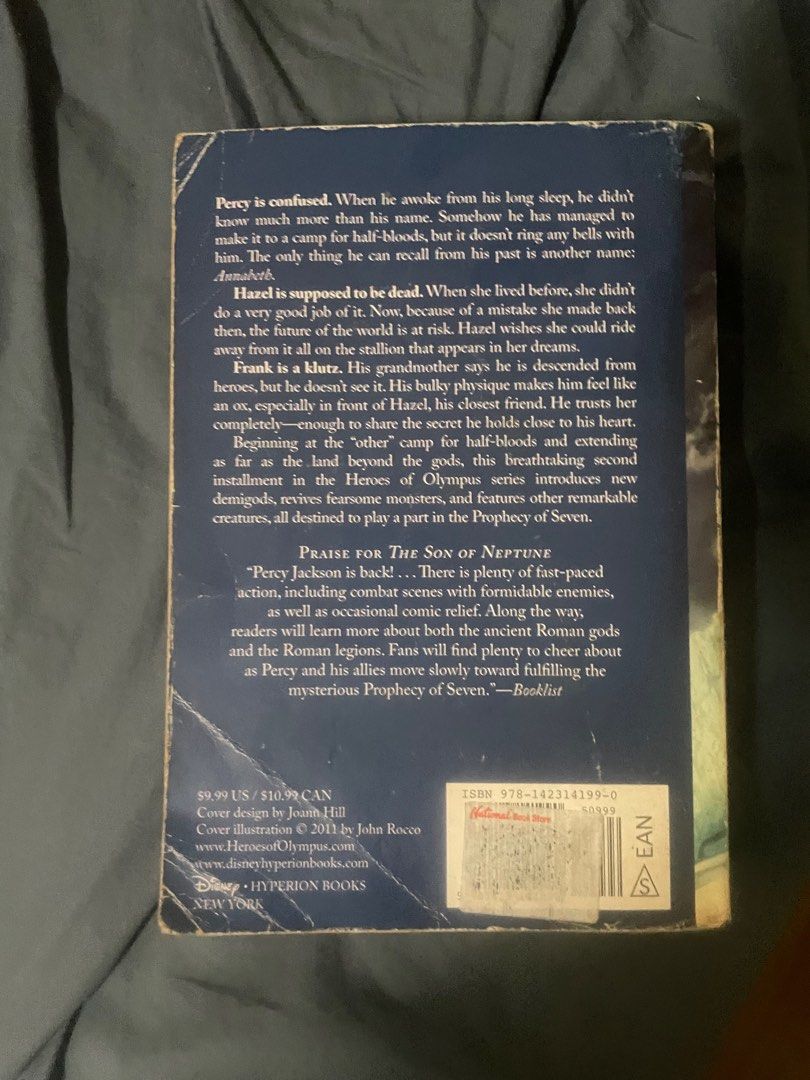 The Son of Neptune (Category: Storybooks) located in Quezon City. Submitted by monokid (Listing ID 1318236751, Image 2). Description: Payment through Gcash or COD Delivery through lalamove or grab New Manila Location.
