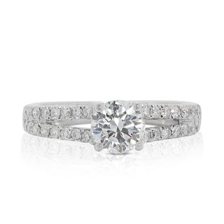 Luminous 1 carat and 82 points Sapphires and Natural Diamond Half ...