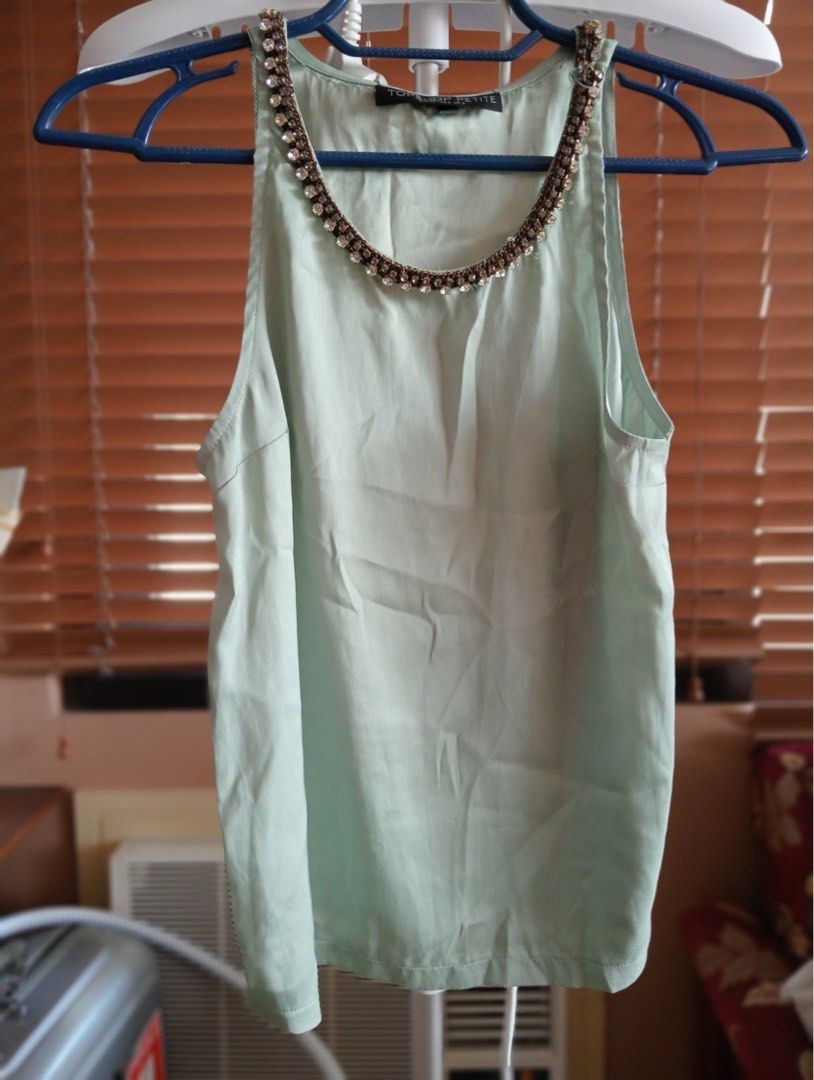Topshop Embellished Satin Top (Category: Sleeveless) located in Quezon City. Submitted by _bellec (Listing ID 1318114597, Image 2). Description: .