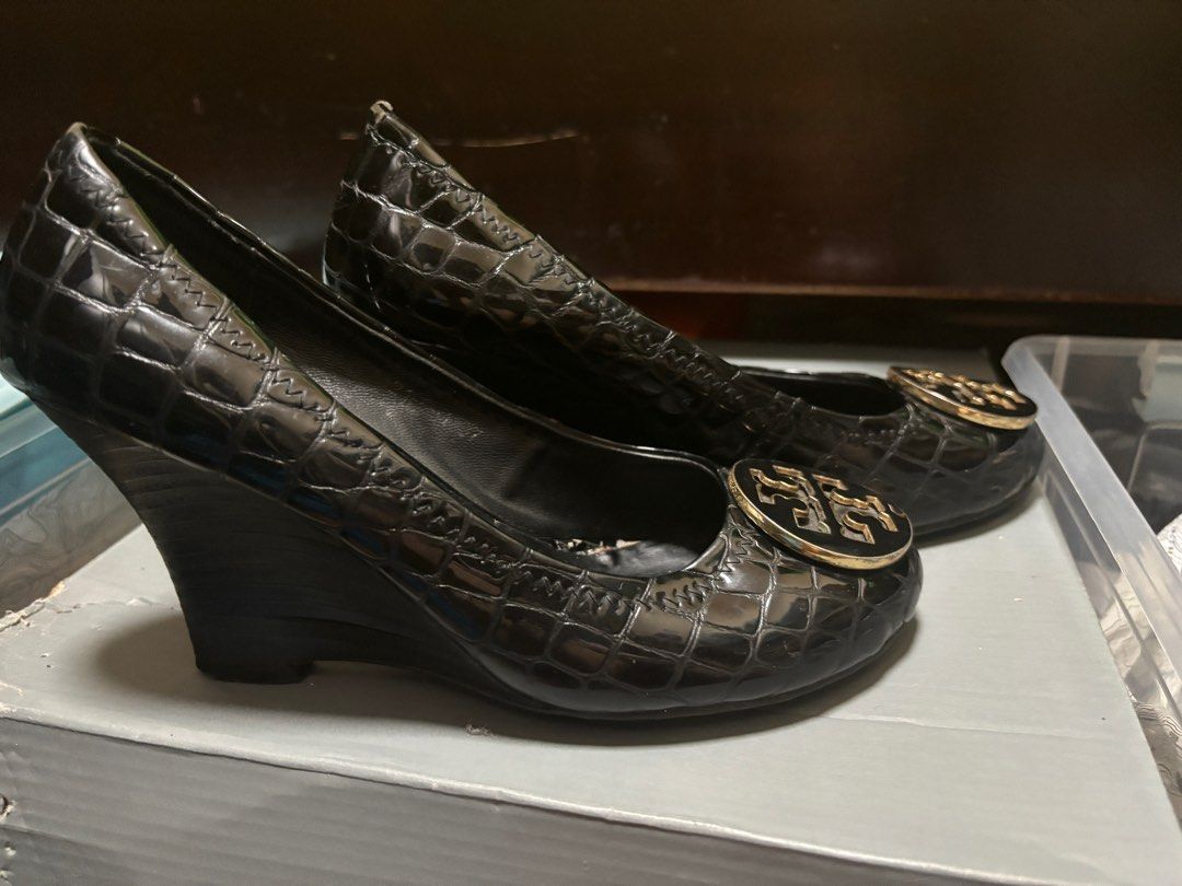 Tory burch quilted wedge cheap
