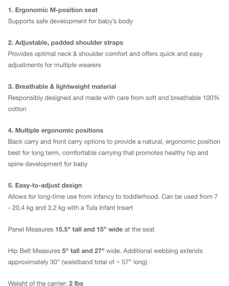 Tula Toddler Baby Carrier Love You So Much, Babies Kids, Going