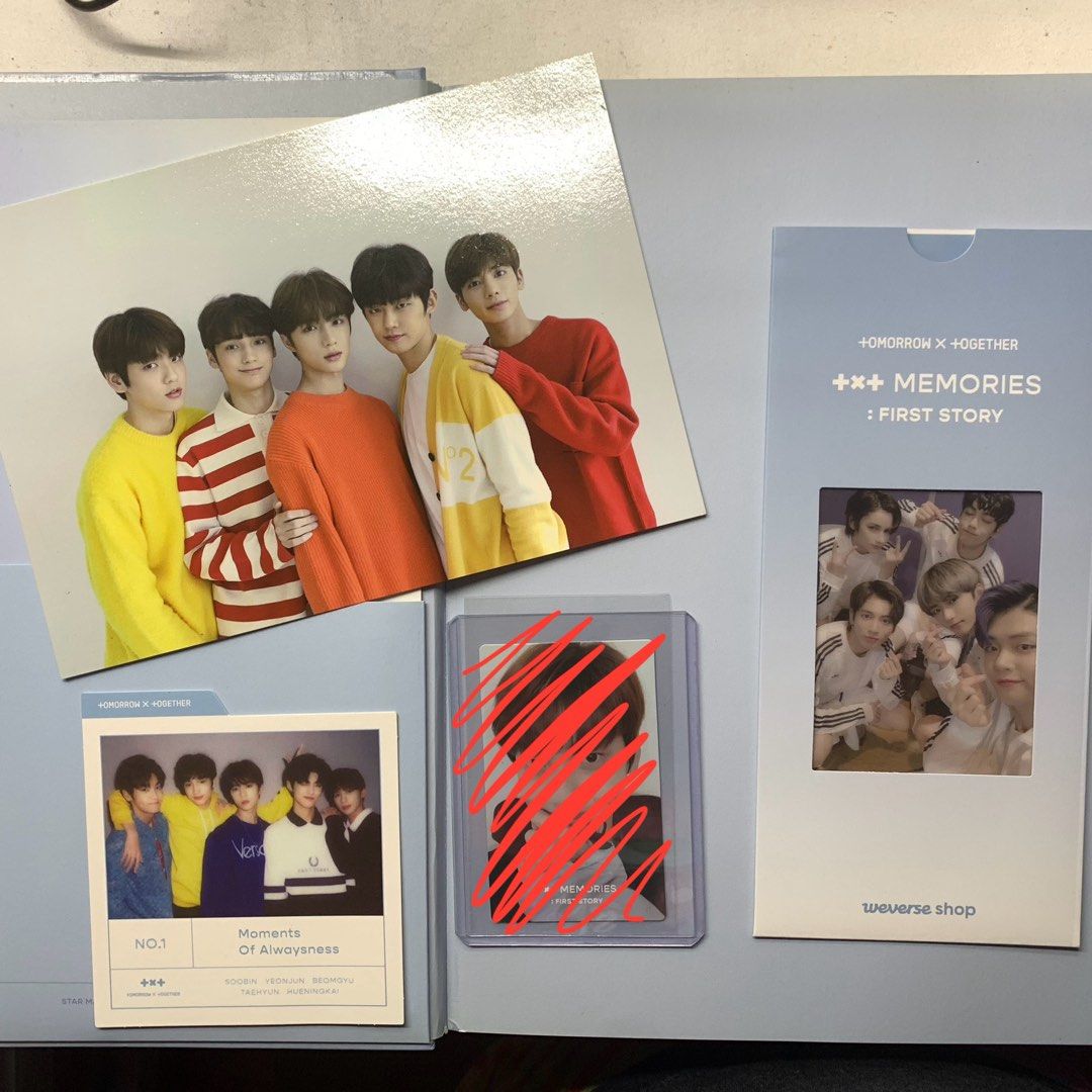 TXT Memories: First Story Complete Set (Category: K-Wave Merchandise) located in Quezon City. Submitted by bomucart (Listing ID 1317966096, Image 2). Description: Complete onhand unsealed txt memories first story set TAKE ALL FOR P900 ONLY (dm if tingi) — dm for more info/pics/vids — shipping fee to be covered by buyer — bought in 2021 — mint condition — dvds never used — PC NOT INCLUDED MOP: gcash MOD: grab/lalamove/j&t/other SDD courier RFS: de