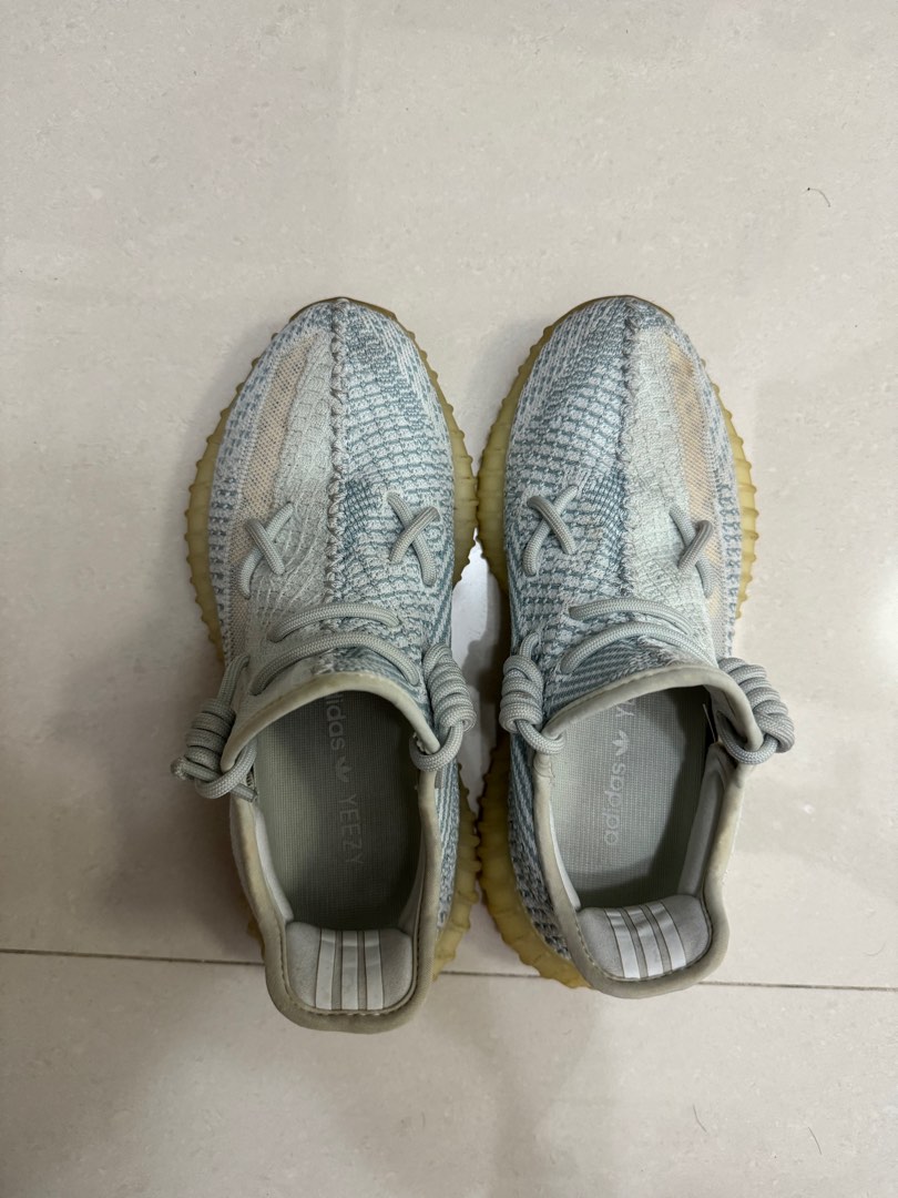 UK 6 Yeezy Boost 350V2 cloud white non reflective Adidas Men s Fashion Footwear Sneakers on Carousell