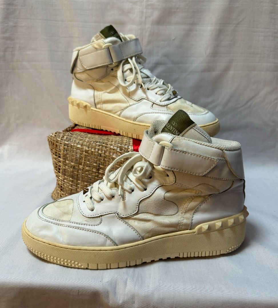 Valentino rockstud high top sneakers cheap