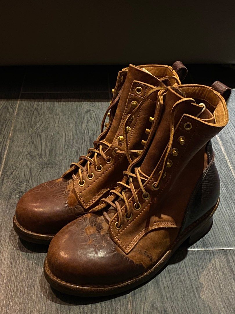 visvim poundmaker-folk boots (brown), Men's Fashion, Footwear