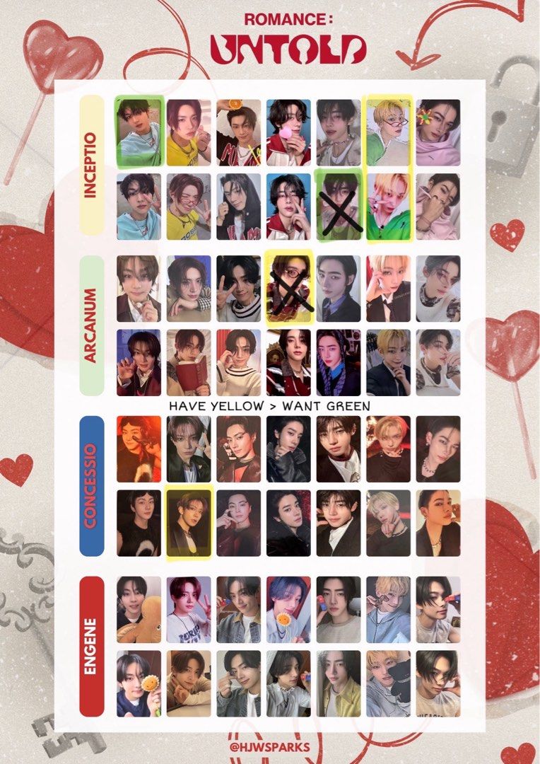 wtt enhypen romance : untold album pc, Toys & Collectibles, Fan