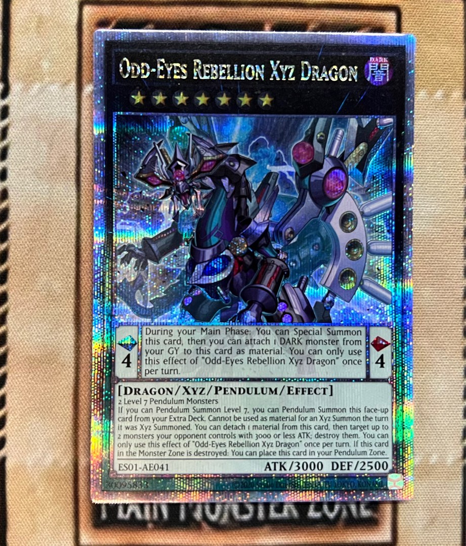 Yugioh Odd Eyes Rebellion XYZ Dragon, Hobbies & Toys, Toys & Games on  Carousell