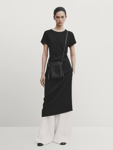 Zara Midi Dress Black (Category: Dresses) located in Quezon City. Submitted by _bellec (Listing ID 1318117243, Image 3). Description: Used once Rfs: does not fit.