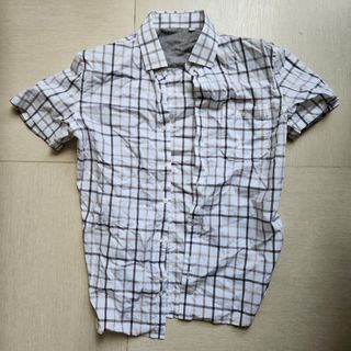 男裝啡格仔恤衫 Brown checkers men's shirt629386023031061116