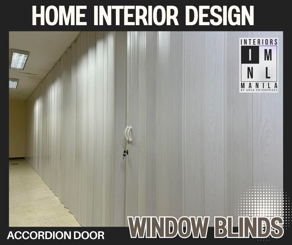 ACCORDION DOOR FOR YOU! (Category: Locks, Doors & Gates) located in Manila. Submitted by deza.interiorsmanila (Listing ID 1318288033, Image 1). Description: High Quality Affordable Accordion Door ✔️High Quality Accordion Doors ✔️Hard PVC ✔️Space Saving ✔️Home Partitions ✔️Folding Door ✔️Direct from Supplier ✔️Hassle Free Two types of Door ~REGULAR DOOR ~FRENCH DOOR (with acrylic glass) We provide OCULAR INSPECTION. List of Products: * Window Blin